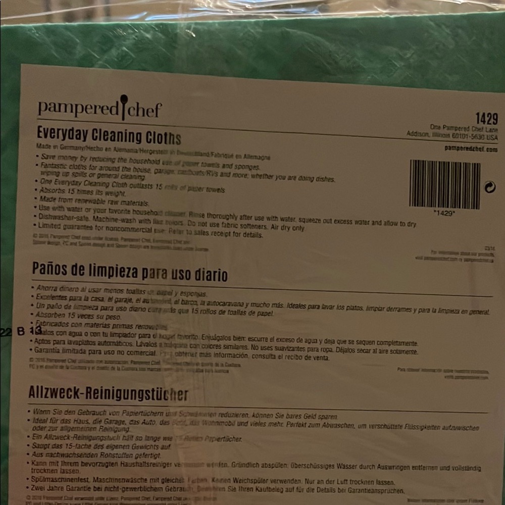 Pampered Chef Everyday Cleaning Cloths Set #1428 & #1429 - Picture 3 of 6